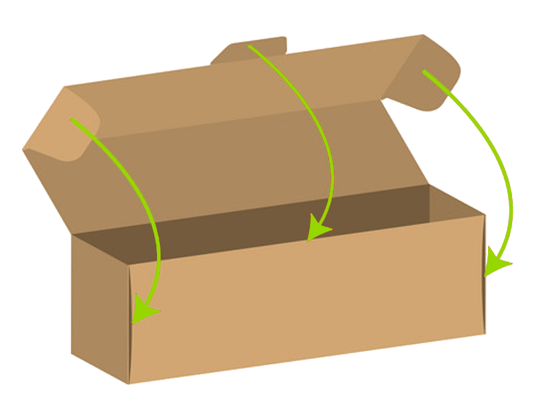 diecut folding box bespoke cardboard packaging icon