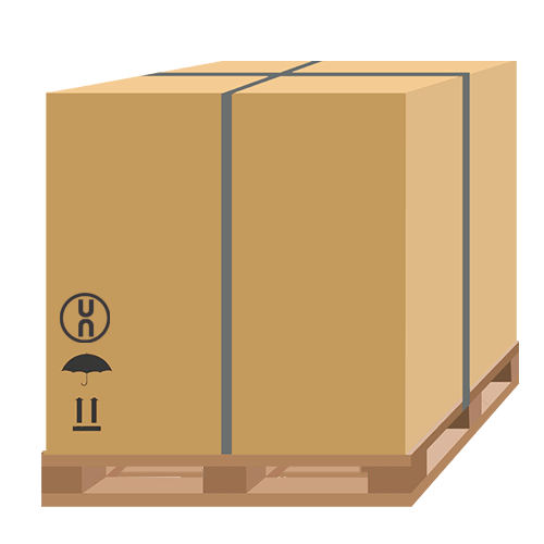 UN Regulated Cases bespoke cardboard packaging icon
