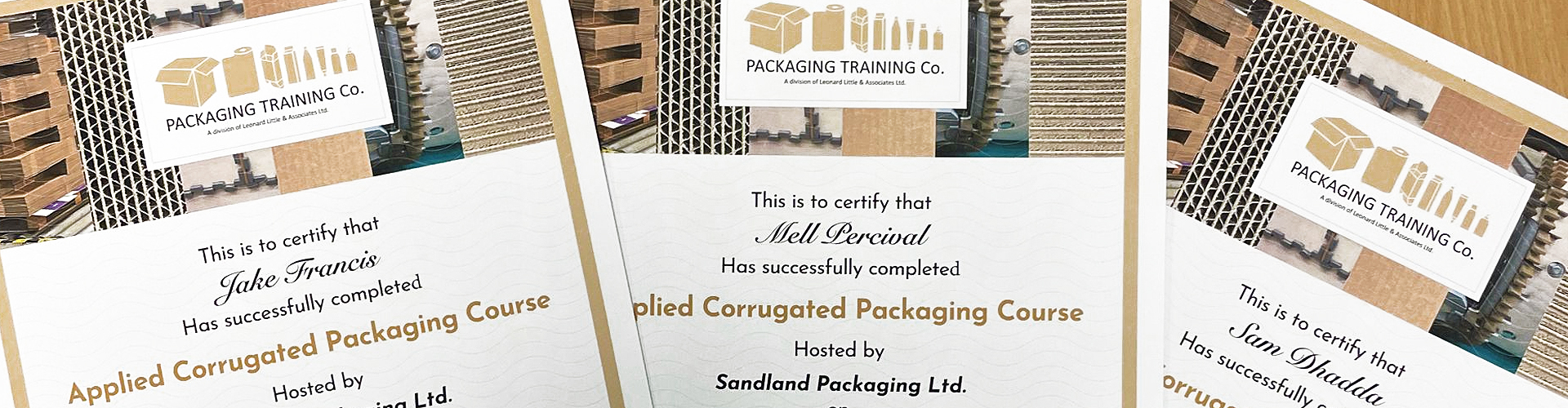 Sandland Packaging staff complete cardboard school